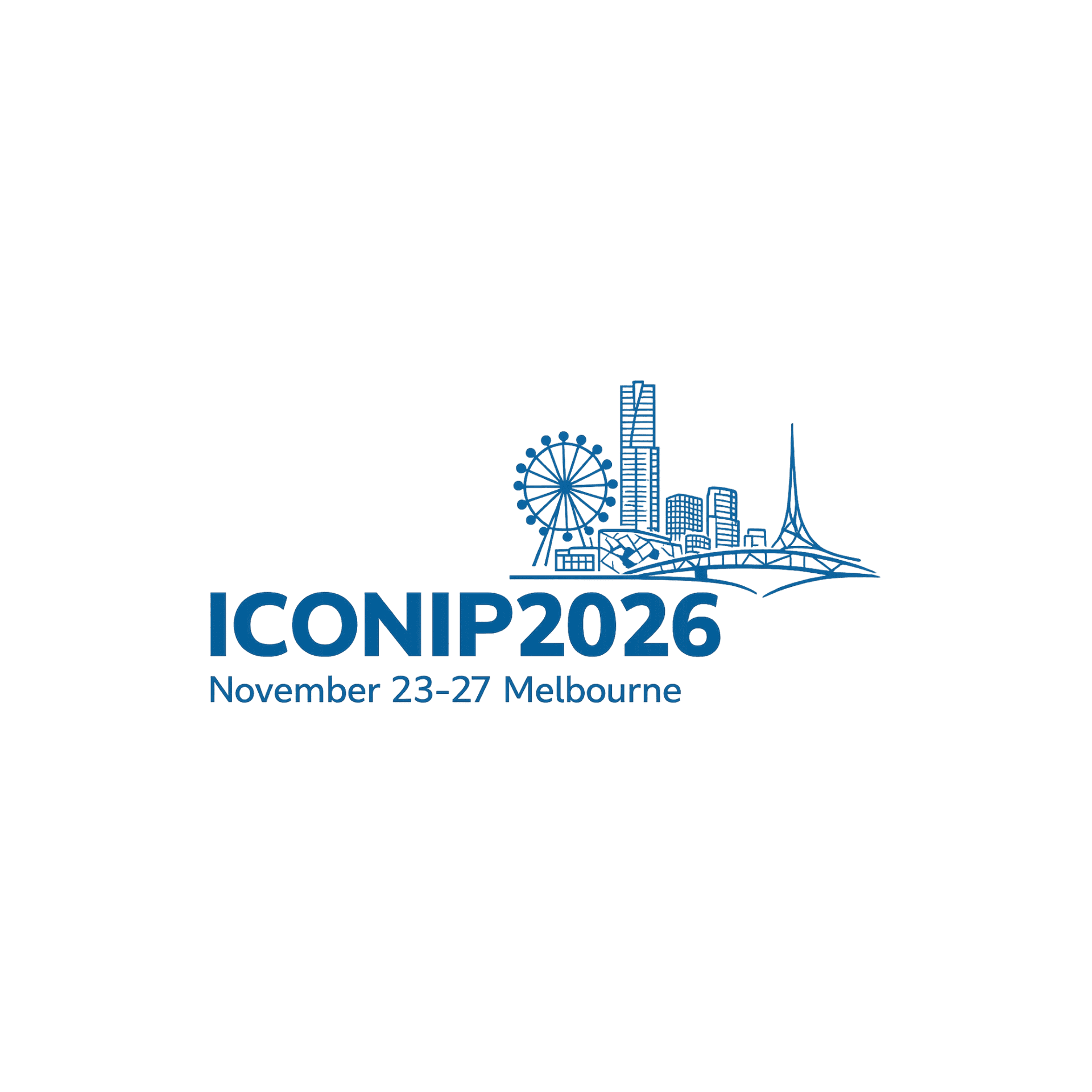 ICONIP 2026 Melbourne skyline logo